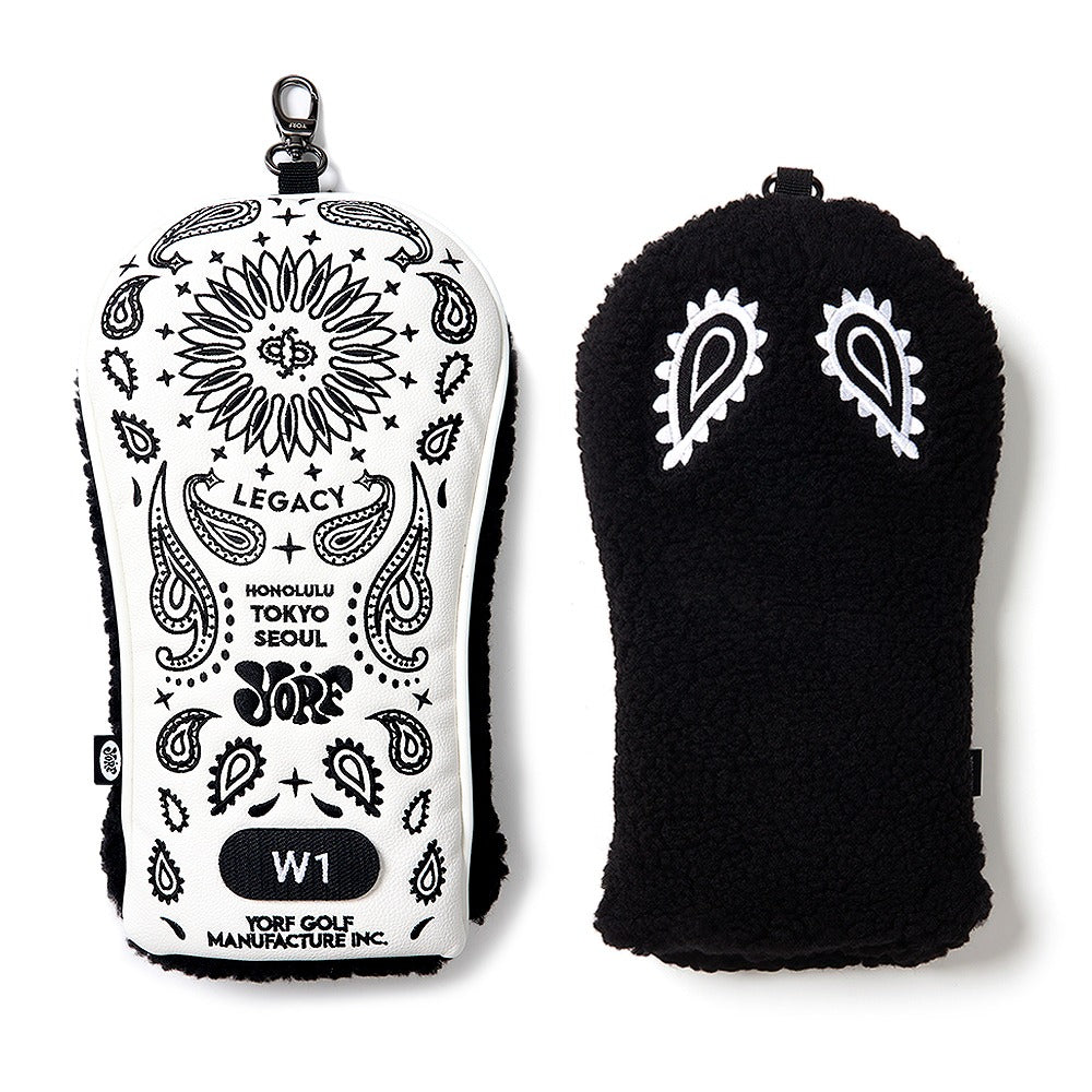 YORF PAISLEY WHITE HEAD COVER DRIVER