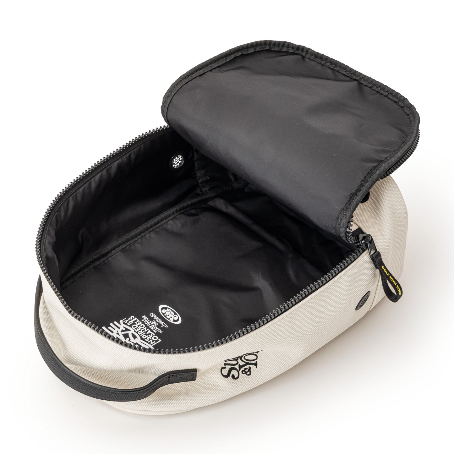 ロゴ刺繍シューズケース
