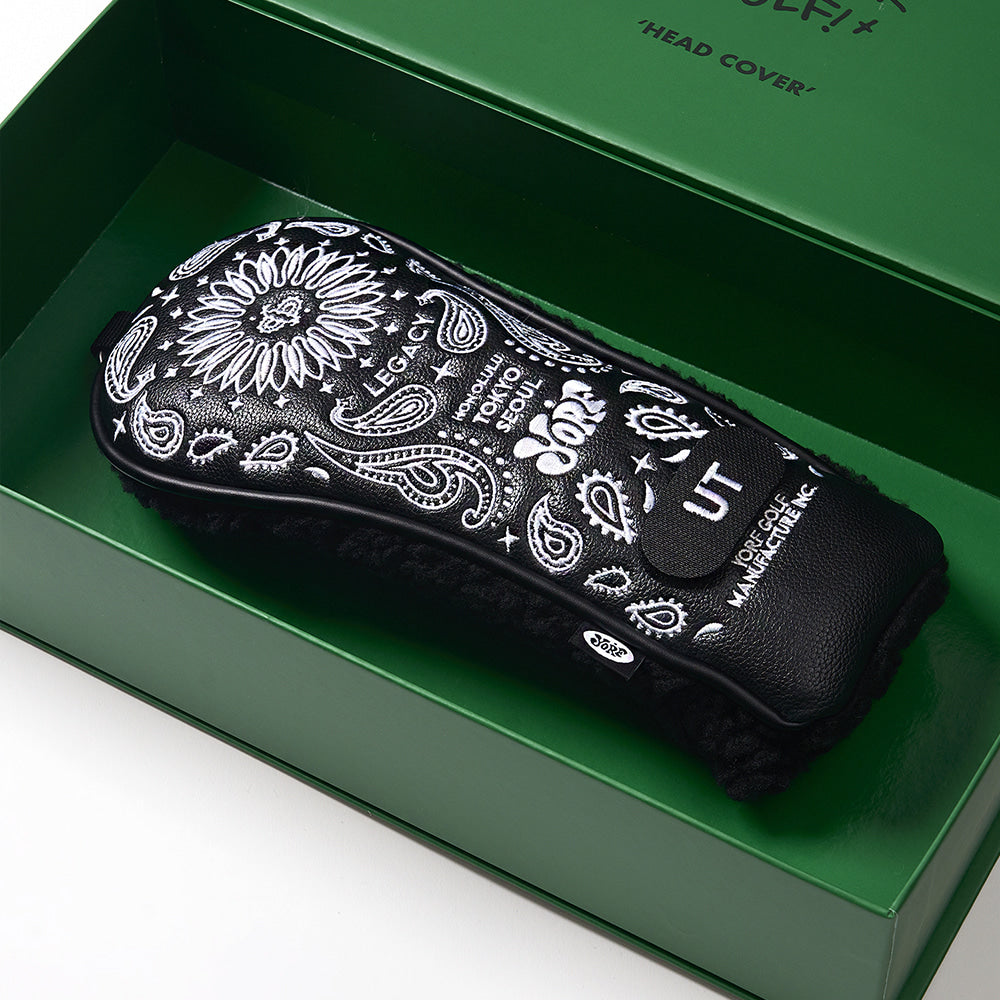 YORF PAISLEY BLACK HEAD COVER UTILITY