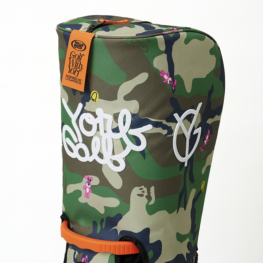 YORF WOODLAND CAMO STAND CADDY BAG KHAKI 【108-62-90902】