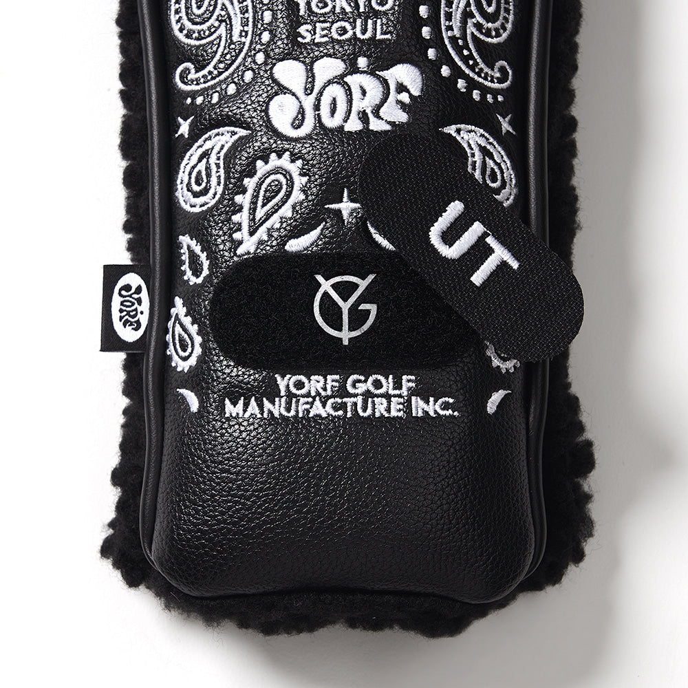 YORF PAISLEY BLACK HEAD COVER UTILITY