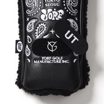 YORF PAISLEY BLACK HEAD COVER UTILITY