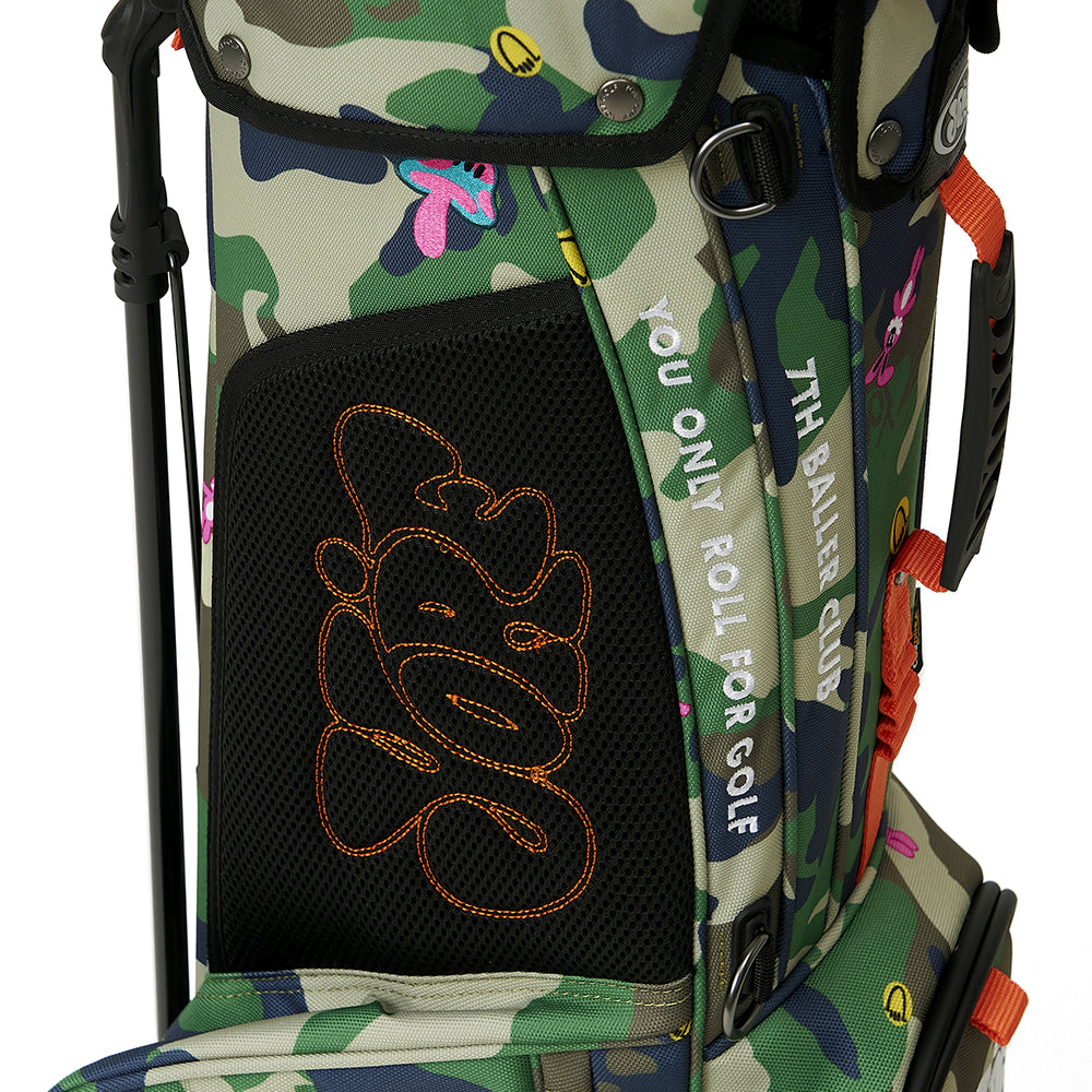 YORF WOODLAND CAMO STAND CADDY BAG KHAKI 【108-62-90902】
