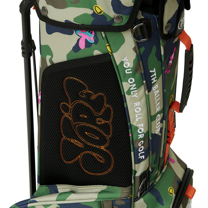 YORF WOODLAND CAMO STAND CADDY BAG KHAKI 【108-62-90902】
