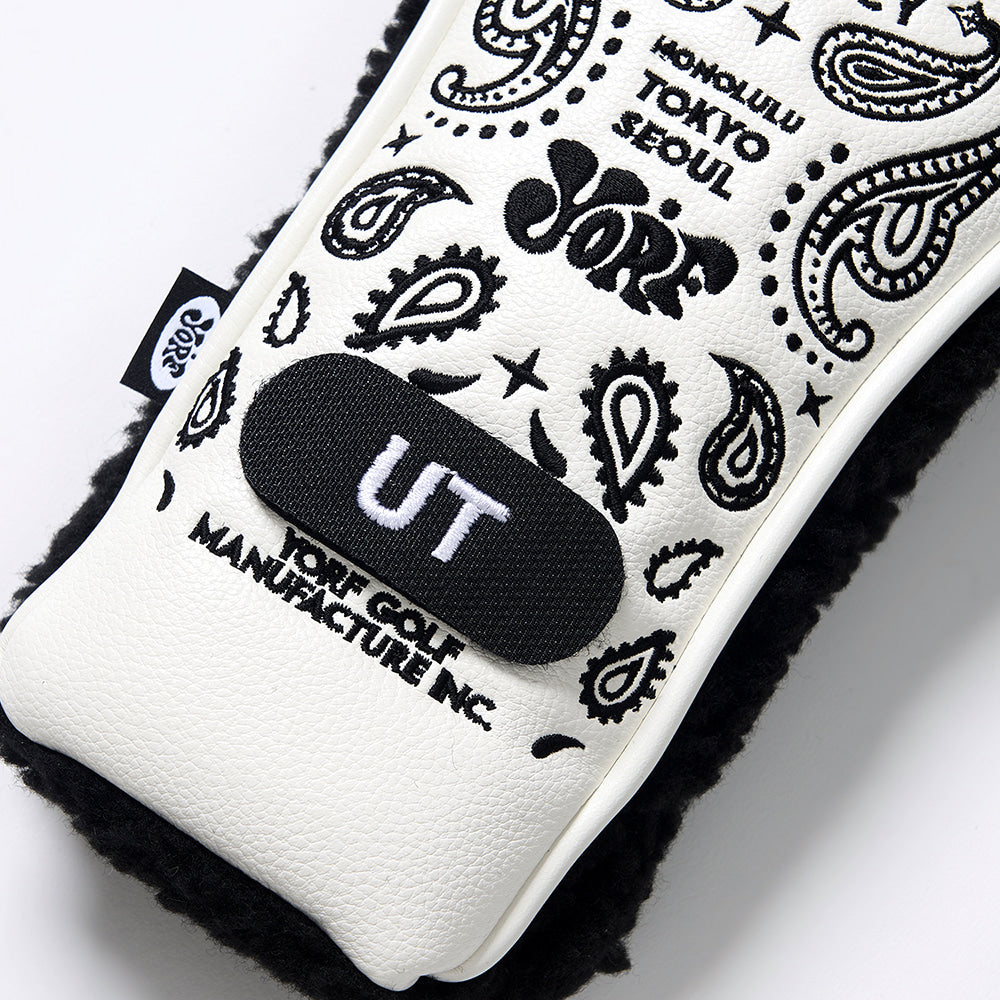 YORF PAISLEY WHITE HEAD COVER UTILITY