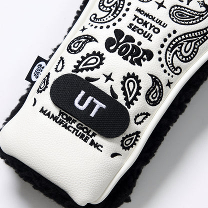 YORF PAISLEY WHITE HEAD COVER UTILITY
