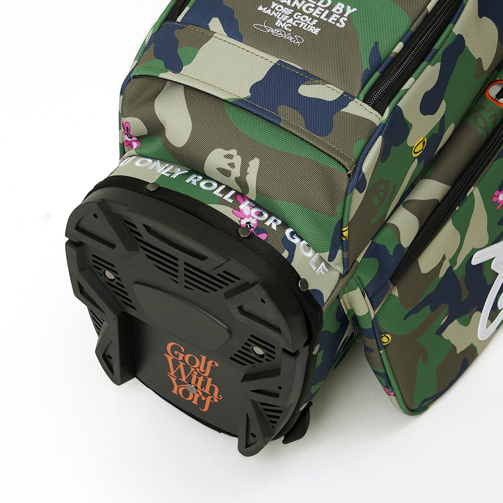 YORF WOODLAND CAMO STAND CADDY BAG KHAKI 【108-62-90902】