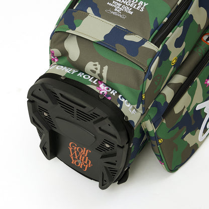 YORF WOODLAND CAMO STAND CADDY BAG KHAKI 【108-62-90902】