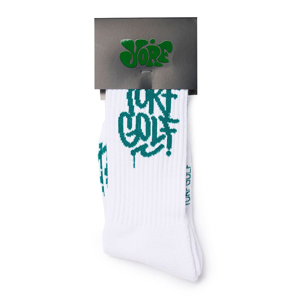 YORF TAG FIELD SOCKS WHITE