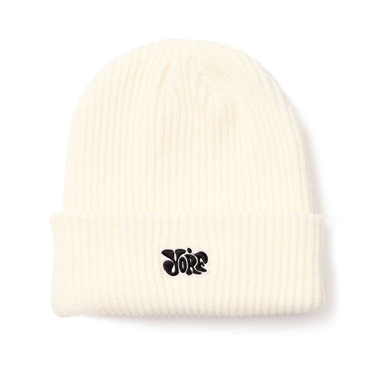 YORF BEANIE LOGO WHITE