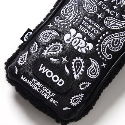 YORF PAISLEY BLACK HEAD COVER WOOD
