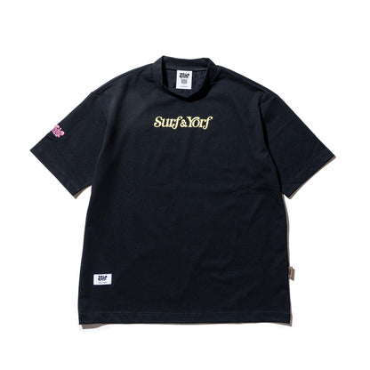 SURF & YORF ロゴグラフィックモックネック