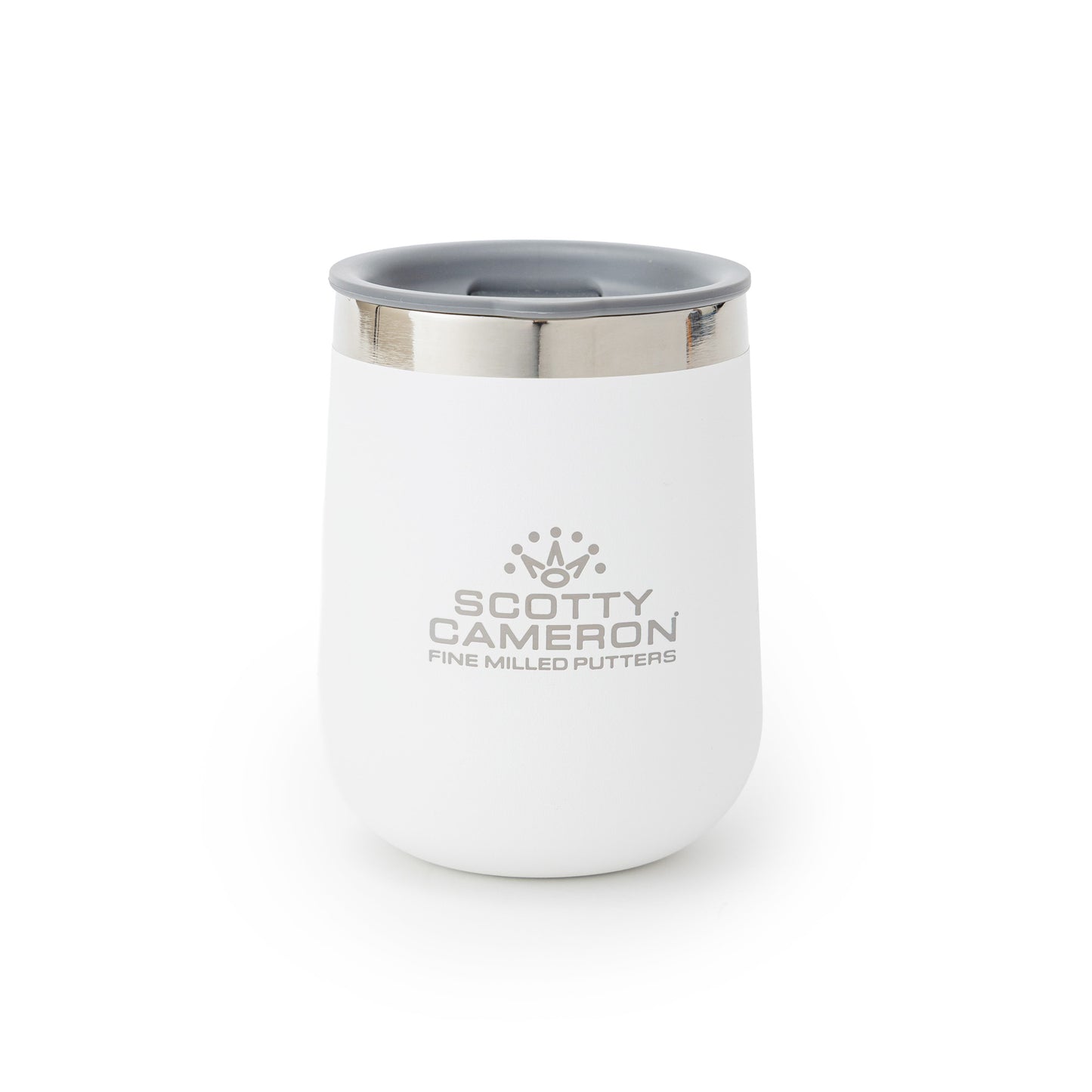 SC STACKED WINE TUMBLER - WHITE 10 OZ