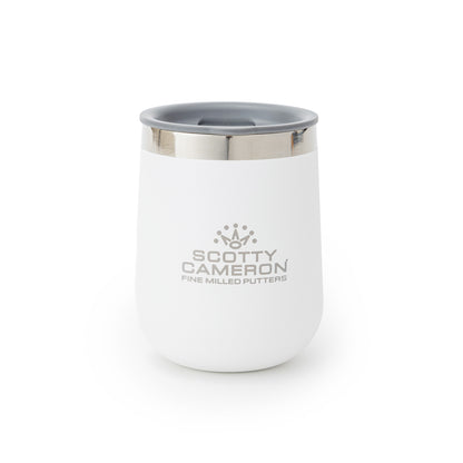 SC STACKED WINE TUMBLER - WHITE 10 OZ