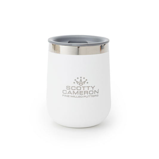 SC STACKED WINE TUMBLER - WHITE 10 OZ