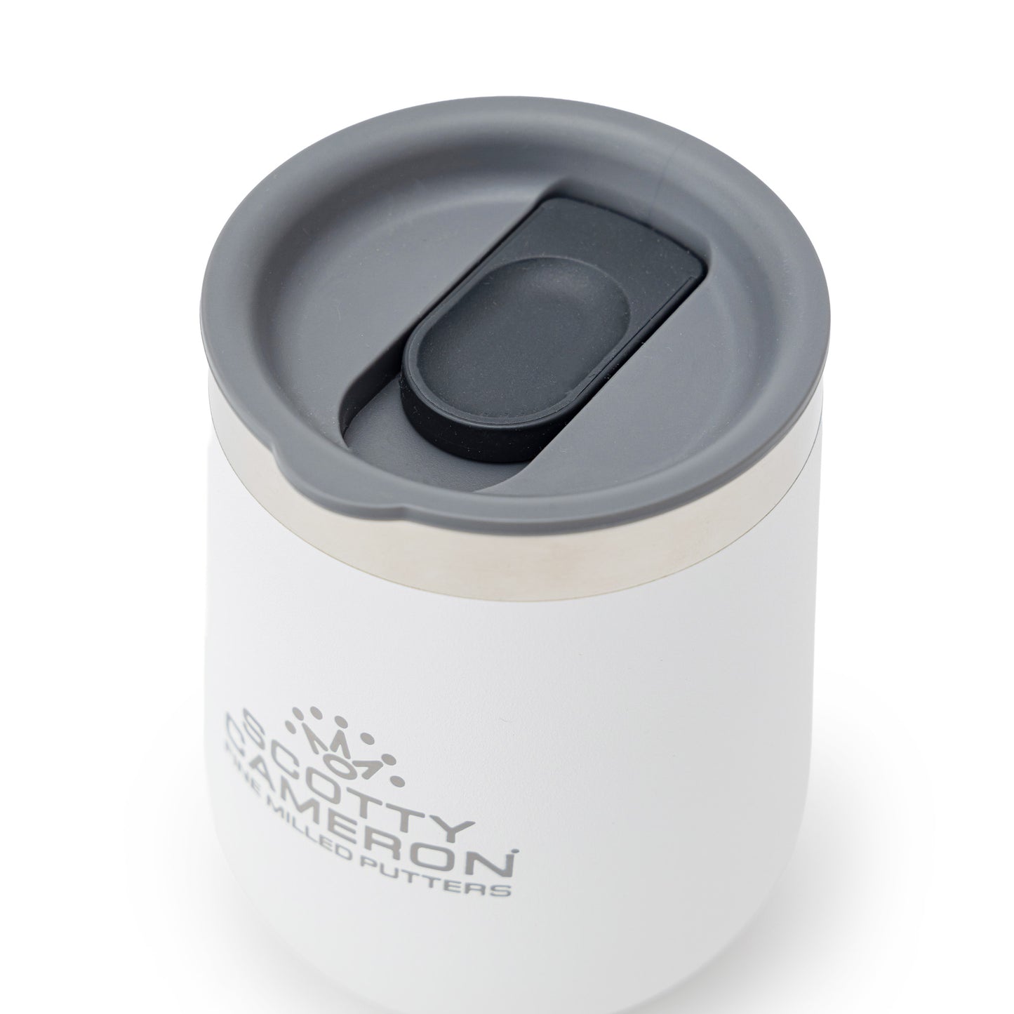 SC STACKED WINE TUMBLER - WHITE 10 OZ