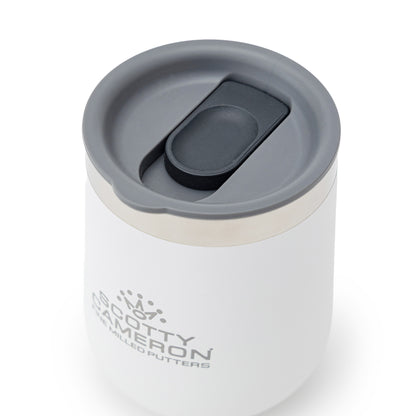 SC STACKED WINE TUMBLER - WHITE 10 OZ