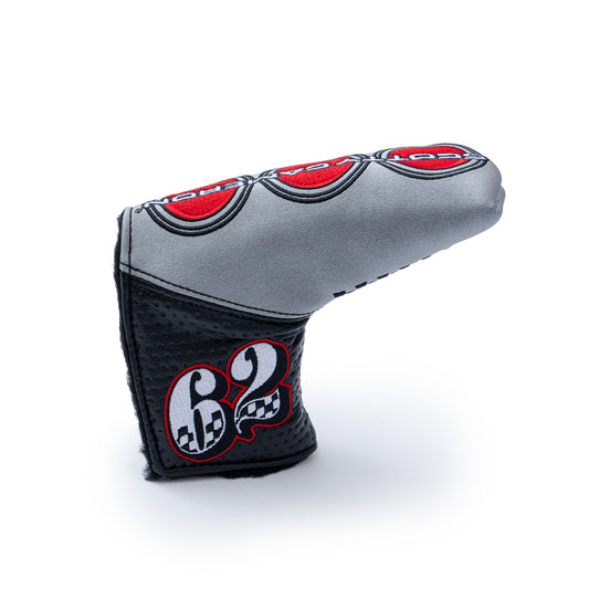 SILVER THREE RED DOTS HEADCOVER