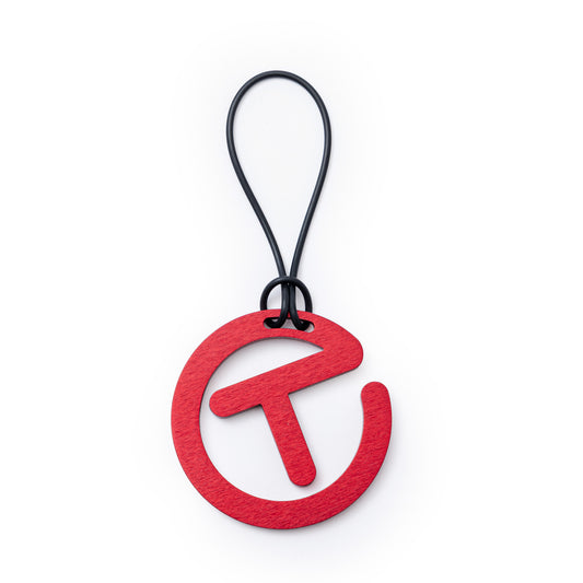 BRIGHT DIP RED ALUMINUM CIRCLE T ORNAMENT