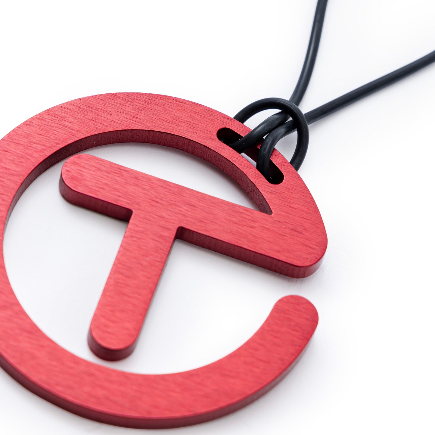 BRIGHT DIP RED ALUMINUM CIRCLE T ORNAMENT