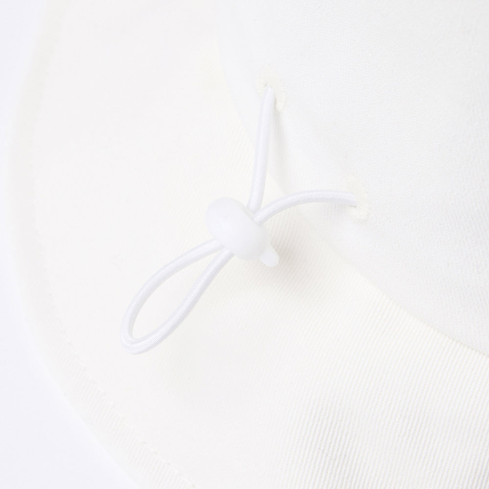 YORF TWILL BUCKET HAT TRIPLE SMILE WHITE