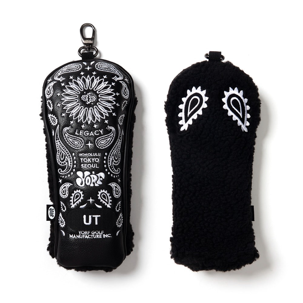 YORF PAISLEY BLACK HEAD COVER UTILITY