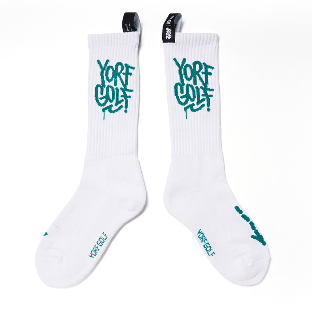 YORF TAG FIELD SOCKS WHITE