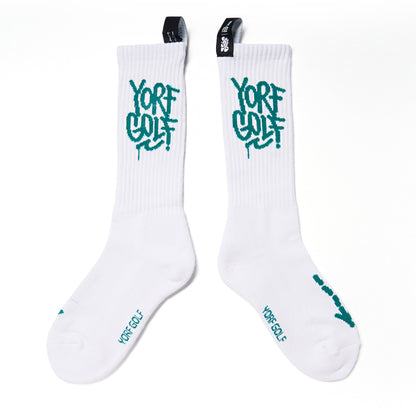 YORF TAG FIELD SOCKS WHITE
