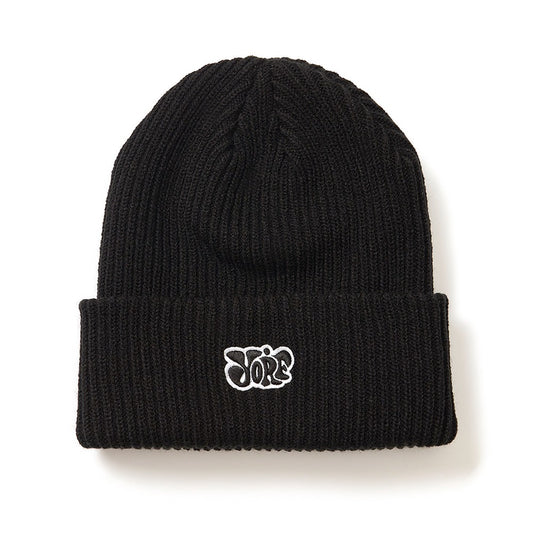 YORF BEANIE LOGO BLACK