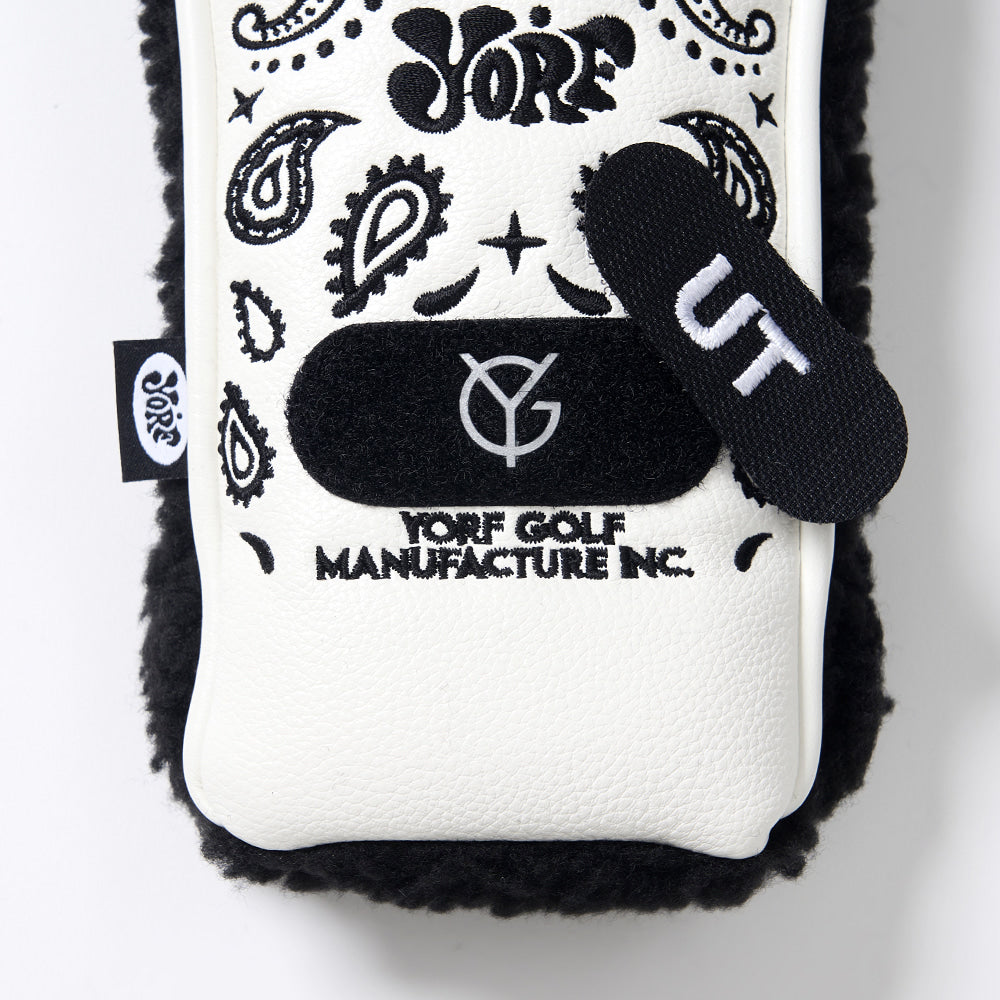 YORF PAISLEY WHITE HEAD COVER UTILITY