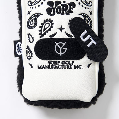 YORF PAISLEY WHITE HEAD COVER UTILITY