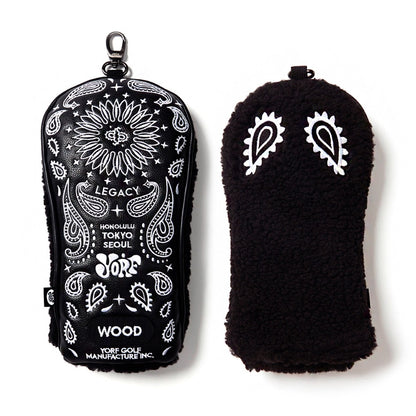 YORF PAISLEY BLACK HEAD COVER WOOD