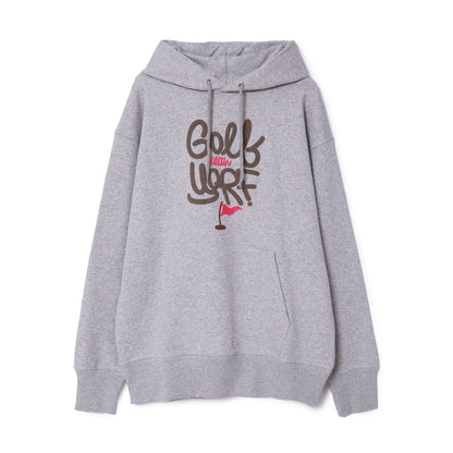 スカルバックプリントロゴフーディー