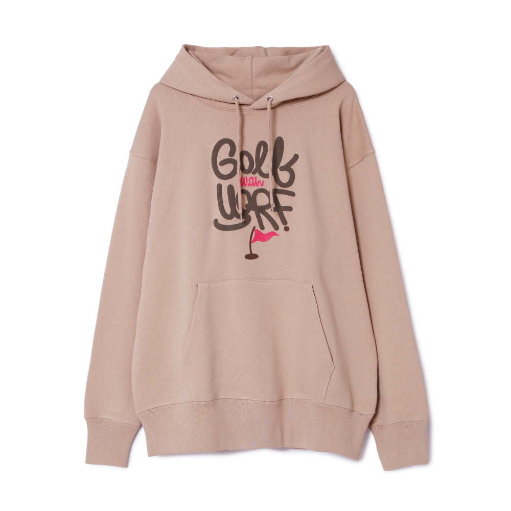 スカルバックプリントロゴフーディー