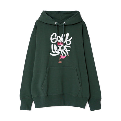 スカルバックプリントロゴフーディー